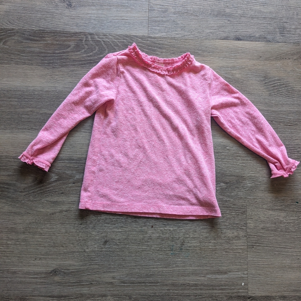 H&M Pink Toddler Ruffle Shirt 12-18 Months